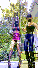 【苏婉】户外吊绑虐变装狗JS260615-22
