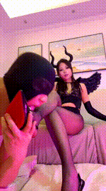 【柒柒】黑丝诱惑-天使？恶魔？JS260617-56